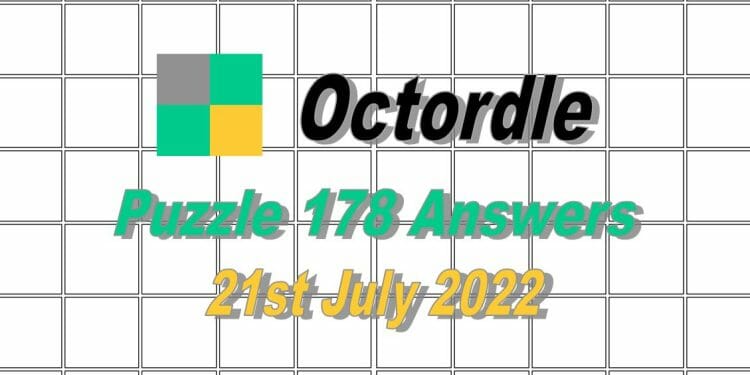 Daily Octordle 178 - 21st July 2022