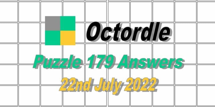 Daily Octordle 179 - 22nd July 2022