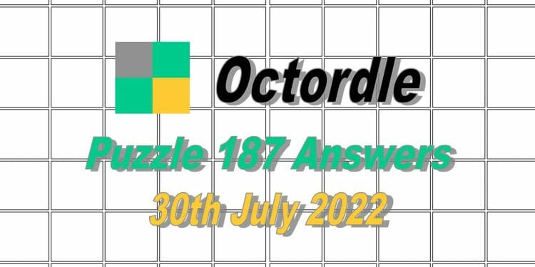 Daily Octordle 187 - 30th July 2022