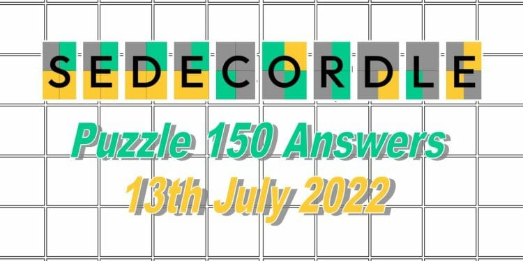 Daily Sedecordle 150 - 13th July 2022