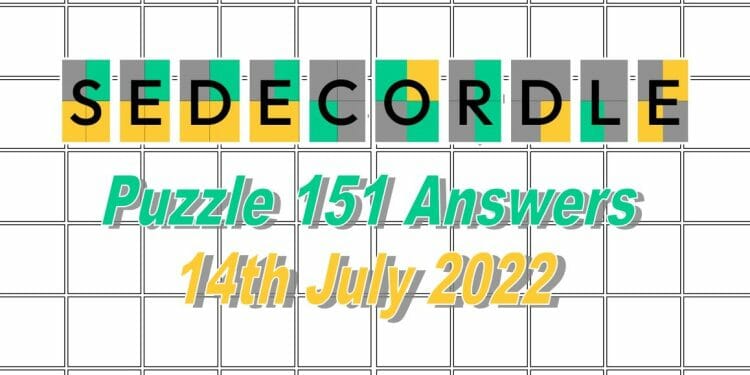Daily Sedecordle 151 - 14th July 2022