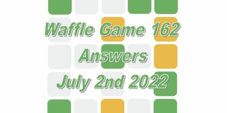 Daily Waffle Game - July 2nd 2022