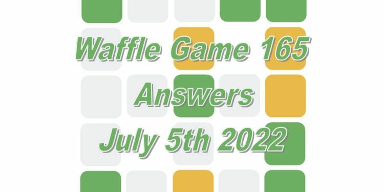 Daily Waffle Game - July 5th 2022