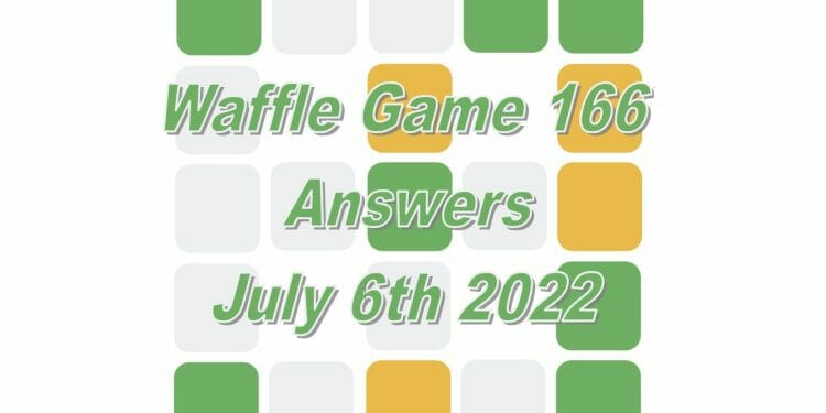 Daily Waffle Game - July 6th 2022