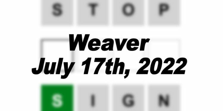 Daily Weaver Answers - 17th July 2022