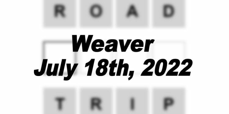 Daily Weaver Answers - 18th July 2022
