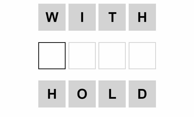 Daily Weaver Puzzle - 27th July 2022