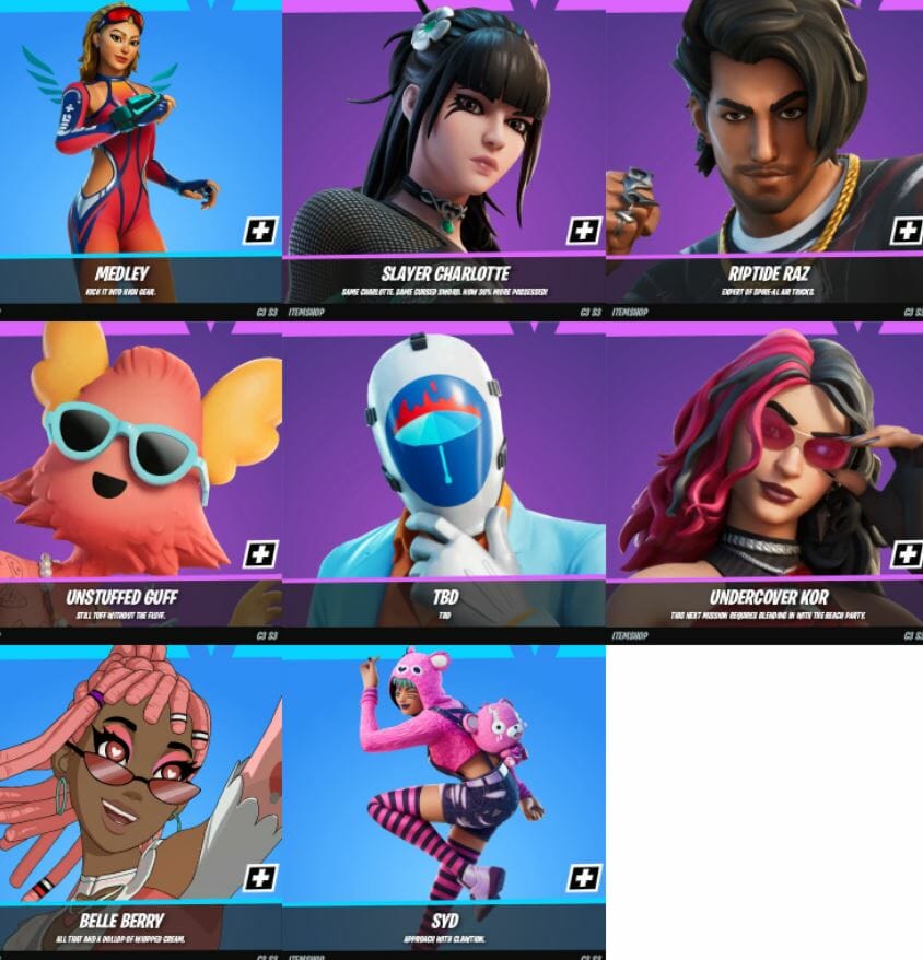 Fortnite Leaked and Upcoming Skins 21.30