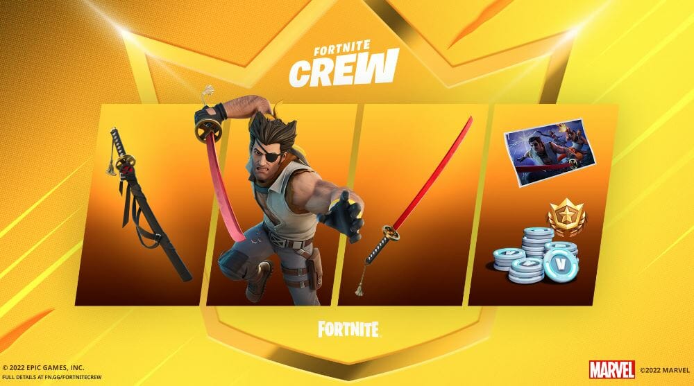 Fortnite Wolverine Crew Pack Cosmetics