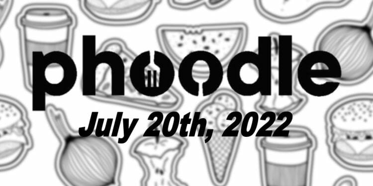 Phoodle Answer - July 20th 2022
