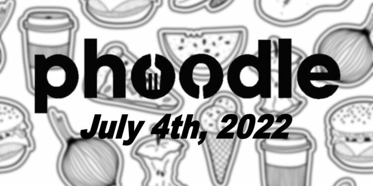 Phoodle Answer - July 4th 2022