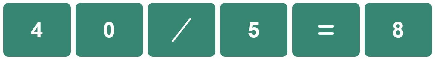 Daily Mini Nerdle Answer - 7th August 2022