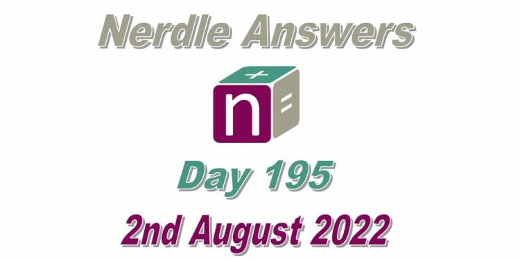 Daily Nerdle 195 - August 2nd, 2022