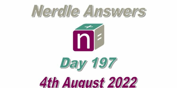 Daily Nerdle 197 - August 4th, 2022