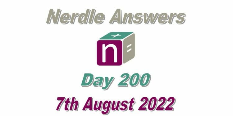 Daily Nerdle 200 - August 7th, 2022