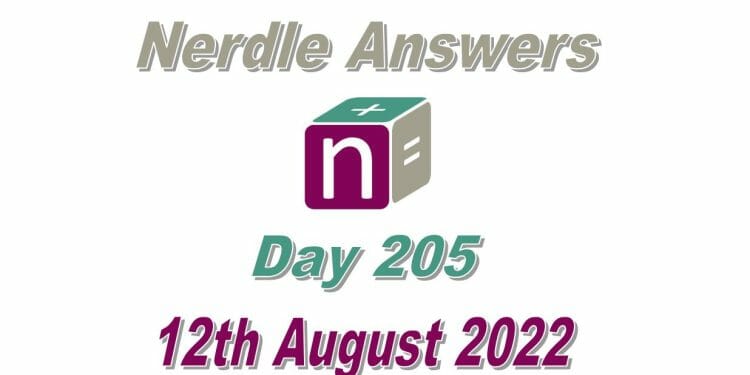 Daily Nerdle 205 Answers - August 12th, 2022