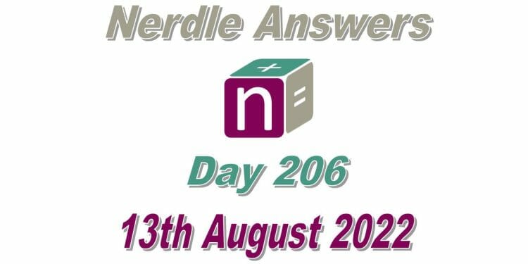 Daily Nerdle 206 Answers - August 13th, 2022