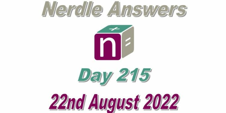 Daily Nerdle 215 Answers - August 22nd, 2022