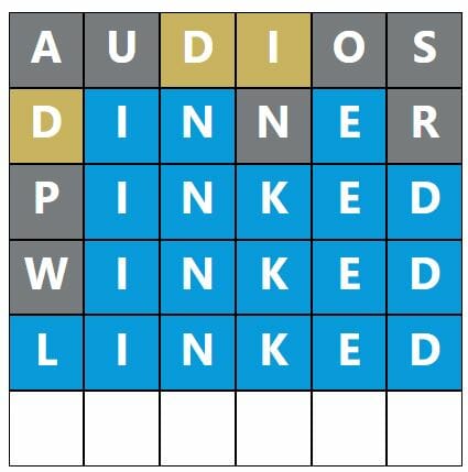 Daily Word Hurdle #450 Afternoon Answer - 31st August 2022