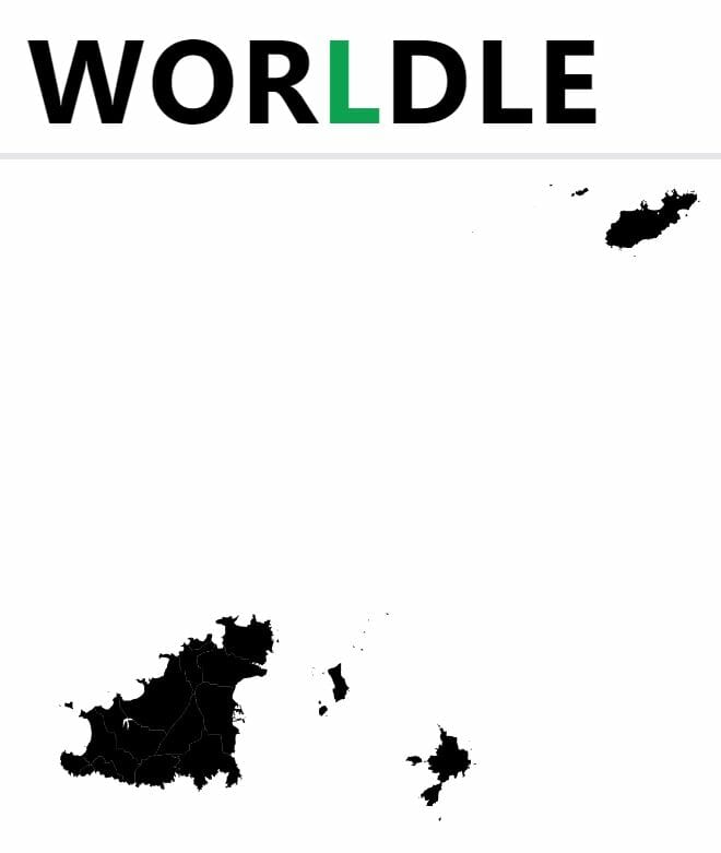 Daily Worldle Country 207 - August 16th 2022