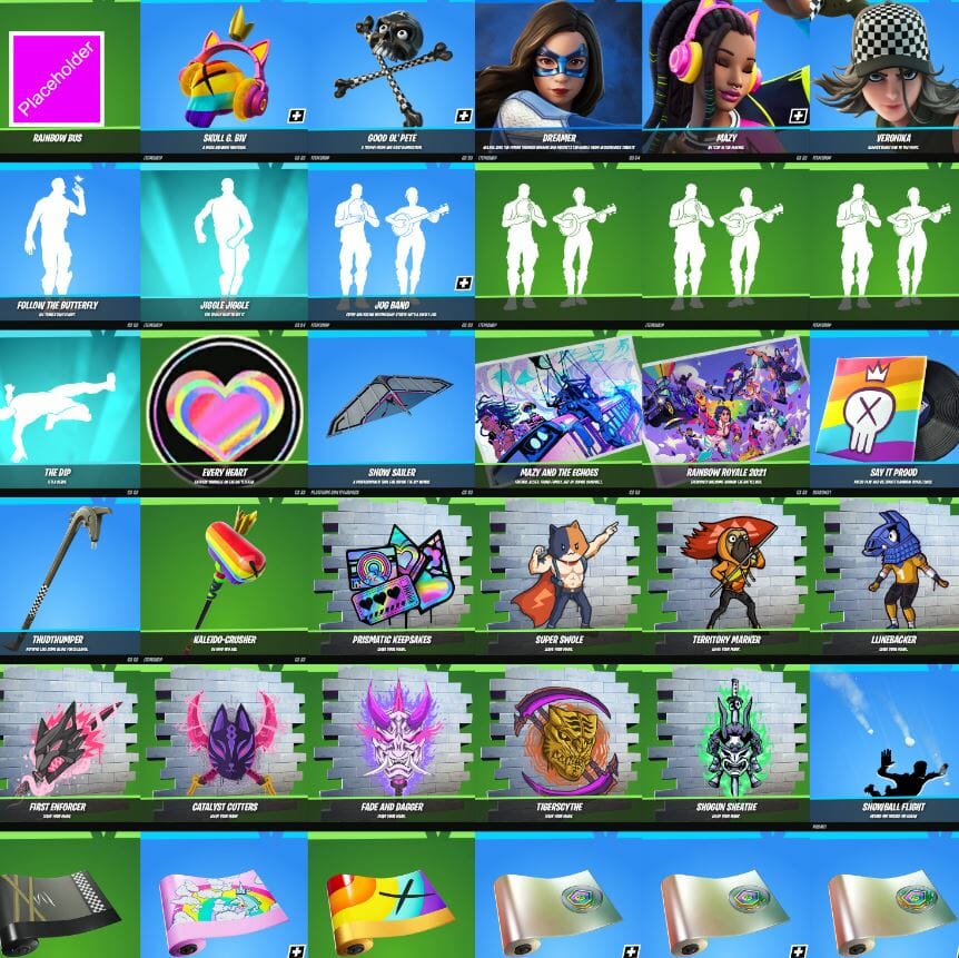 Fortnite Leaked Skins v21.50