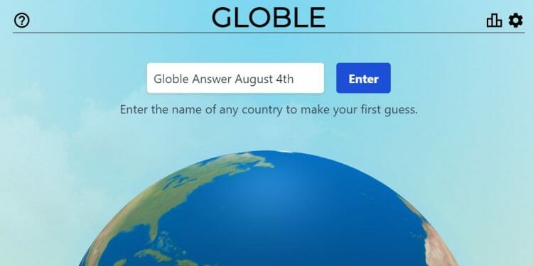 Globle Answer August 4th 2022 Today