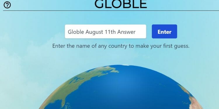 Globle August 11th Answer