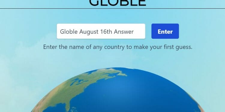 Globle August 16 Answer 2022 Country Hints