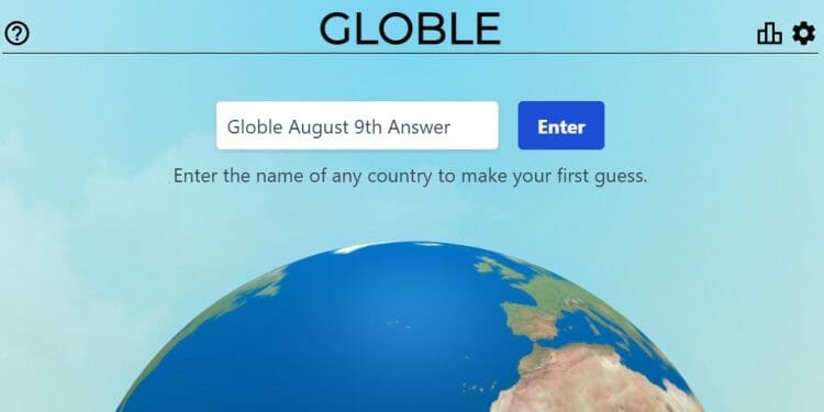 Globle August 9th Answer 2022 Today