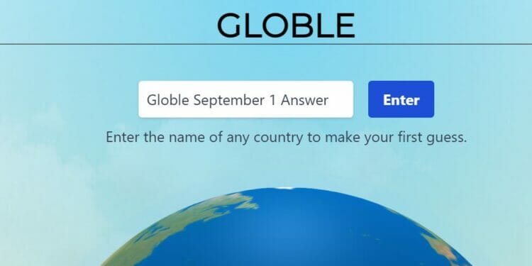 Globle September 1st Answer Today