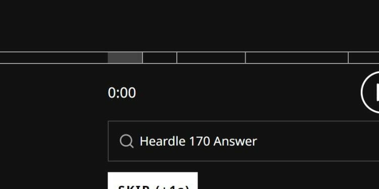 Heardle August 13 Answer 2022 Today Hints 170