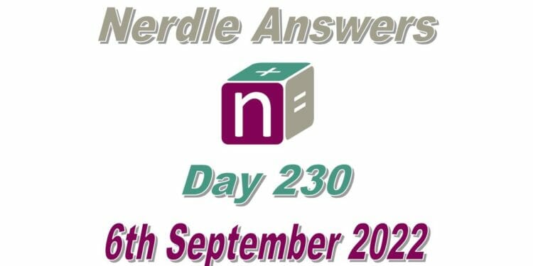 Daily Nerdle 230 Answers - September 6th, 2022