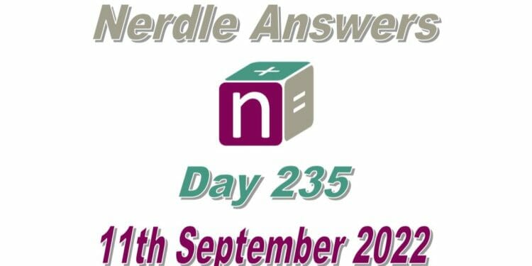 Daily Nerdle 235 Answers - September 11th, 2022