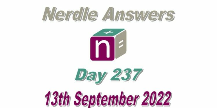 Daily Nerdle 237 Answers - September 13th, 2022