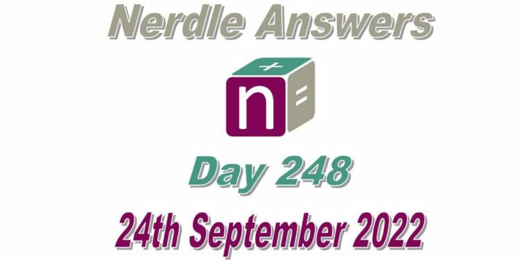 Daily Nerdle 248 Answers - September 24th, 2022