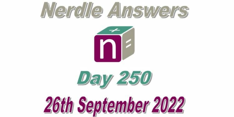Daily Nerdle 250 Answers - September 26th, 2022
