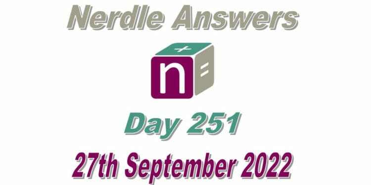 Daily Nerdle 251 Answers - September 27th, 2022