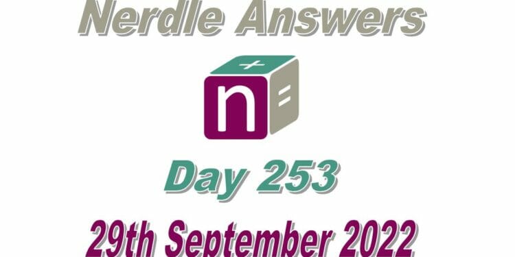 Daily Nerdle 253 Answers - September 29th, 2022