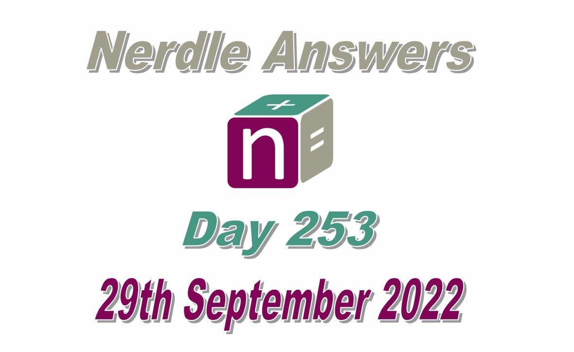 Nerdle Answers Today September 29, 2022 (9/29/22) – 253 Hints and Solutions