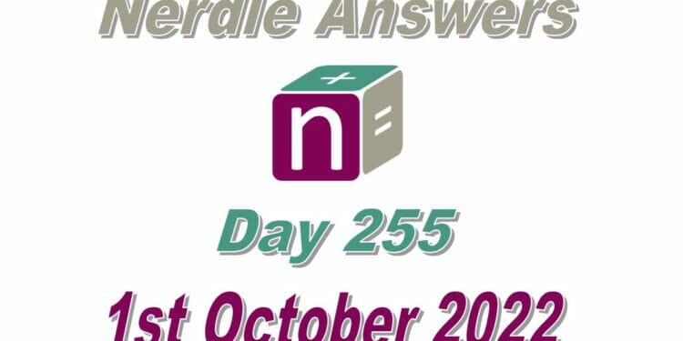 Daily Nerdle 255 Answers - October 1st, 2022