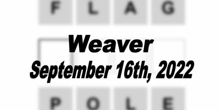 Daily Weaver - 16th September 2022