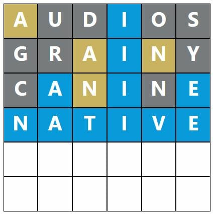 Daily Word Hurdle #478 Afternoon Answer - 14th September 2022