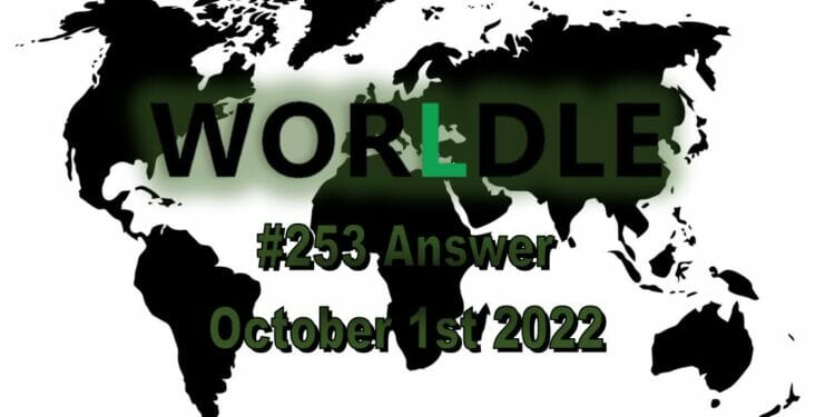 Daily Worldle - October 1st 2022