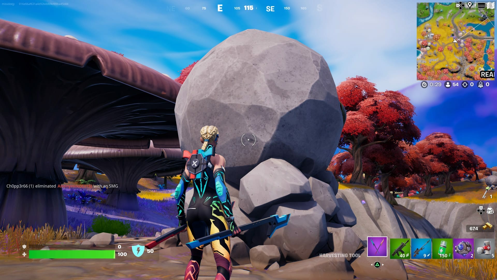 Fortnite Knock Down Runaway Boulder Location