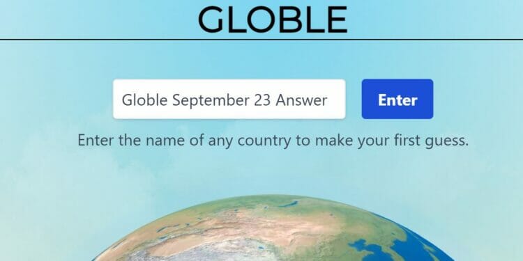 Globle 23 September Answer and Hints Today
