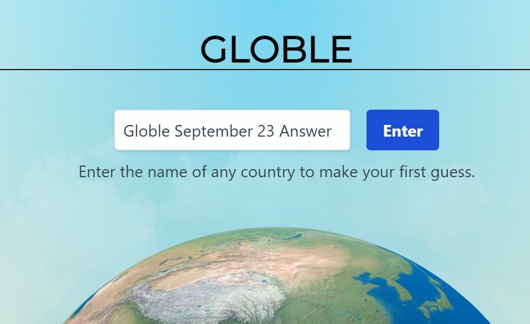 Globle Game September 23, 2022 Answer and Hints Today Fortnite Insider