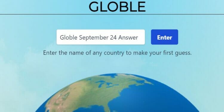 Globle 24 September Answer and Hints Today