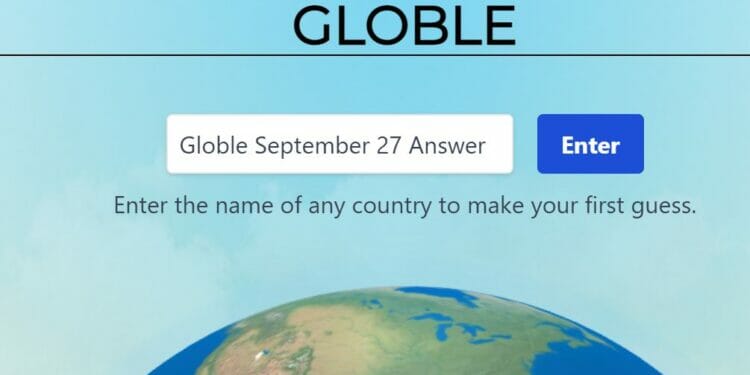 Globle 27 September Answer and Hints Today