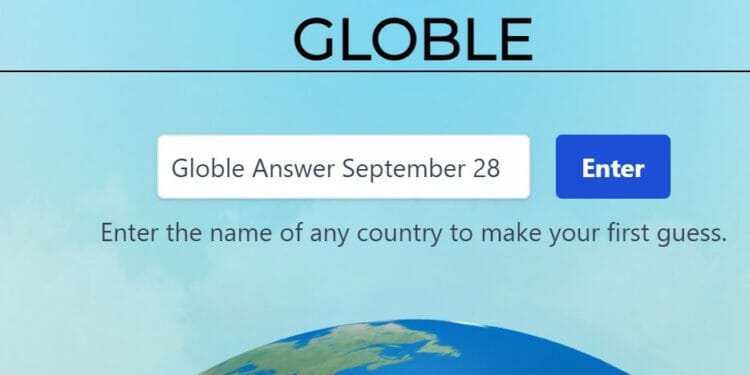Globle 28 September Answer and Hints Today