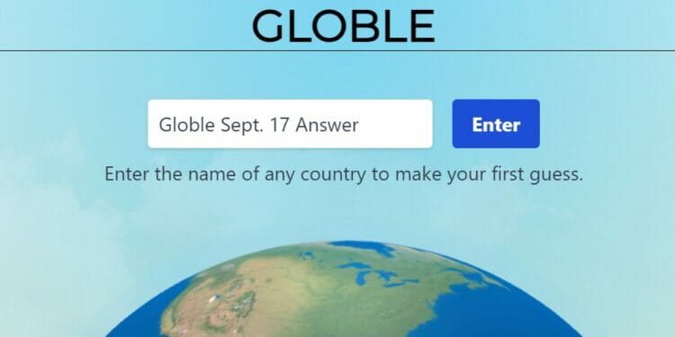 Globle September 17 Answer and Hints Today